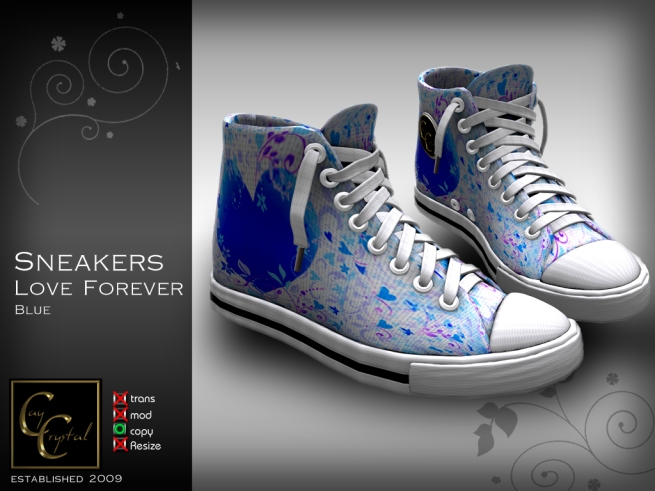 Sneakers Love Forever Blue